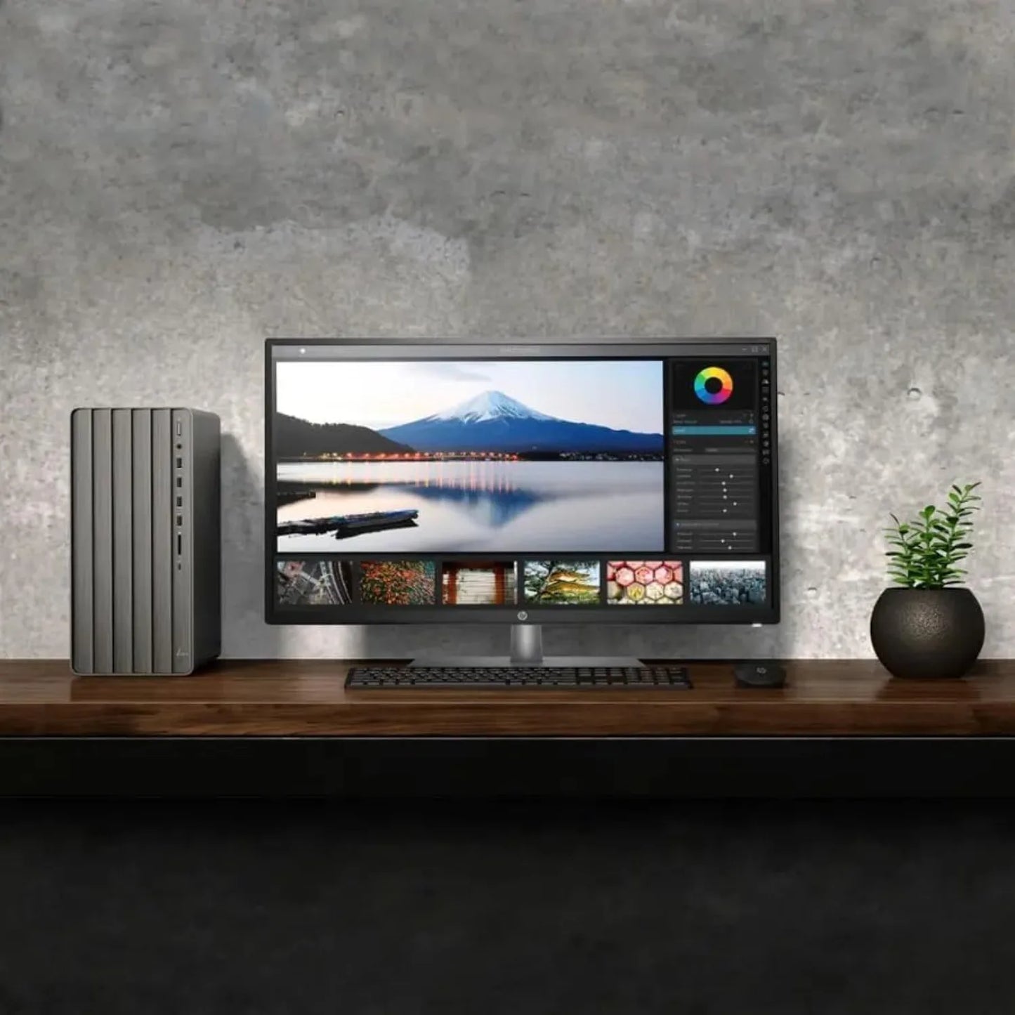 HP Envy Desktop PC,Intel i7-14700(Up to 5.4GHz),64GB RAM,4TB SSD,Intel UHD Graphics,Windows 11 Home,Black