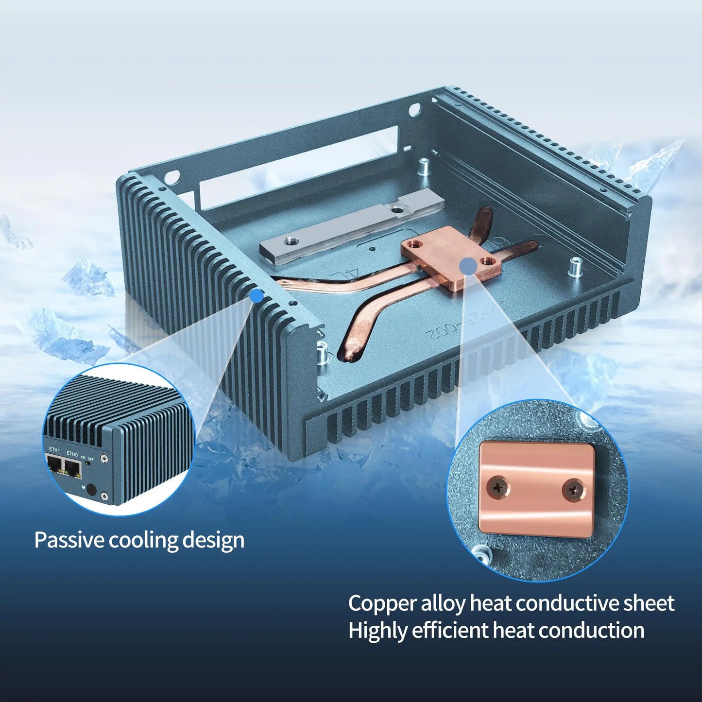 CWWK Mini PC N355 Firewall Appliance, Fanless Mini Computer with 6 Port 2.5GbE i226-V LAN, F5 OPNsense Micro PC DDR5 NO RAM/SSD