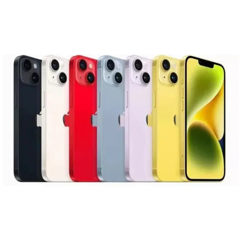 Apple iPhone 14 US version Dual eSIM 128/256/512GB ROM 6GB RAM 6.1" Genuine Super Retina OLED Face ID NFC A15 5G Mobile Phone