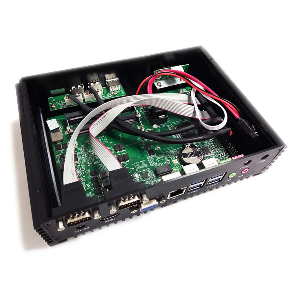 Cheap 12th Gen with 2COM RS232 Fanless Mini PC i7 1255U 1135G7 Nuc win11 Office/Home Computer HD VGA WiFI6 Bluetooth Desktop PC