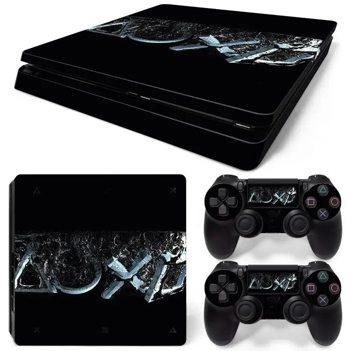 For PS4 Slim Console and 2 Controllers Skin Sticker Geometry Design skin Protective Vinyl Decal Full Set for PS4 skin