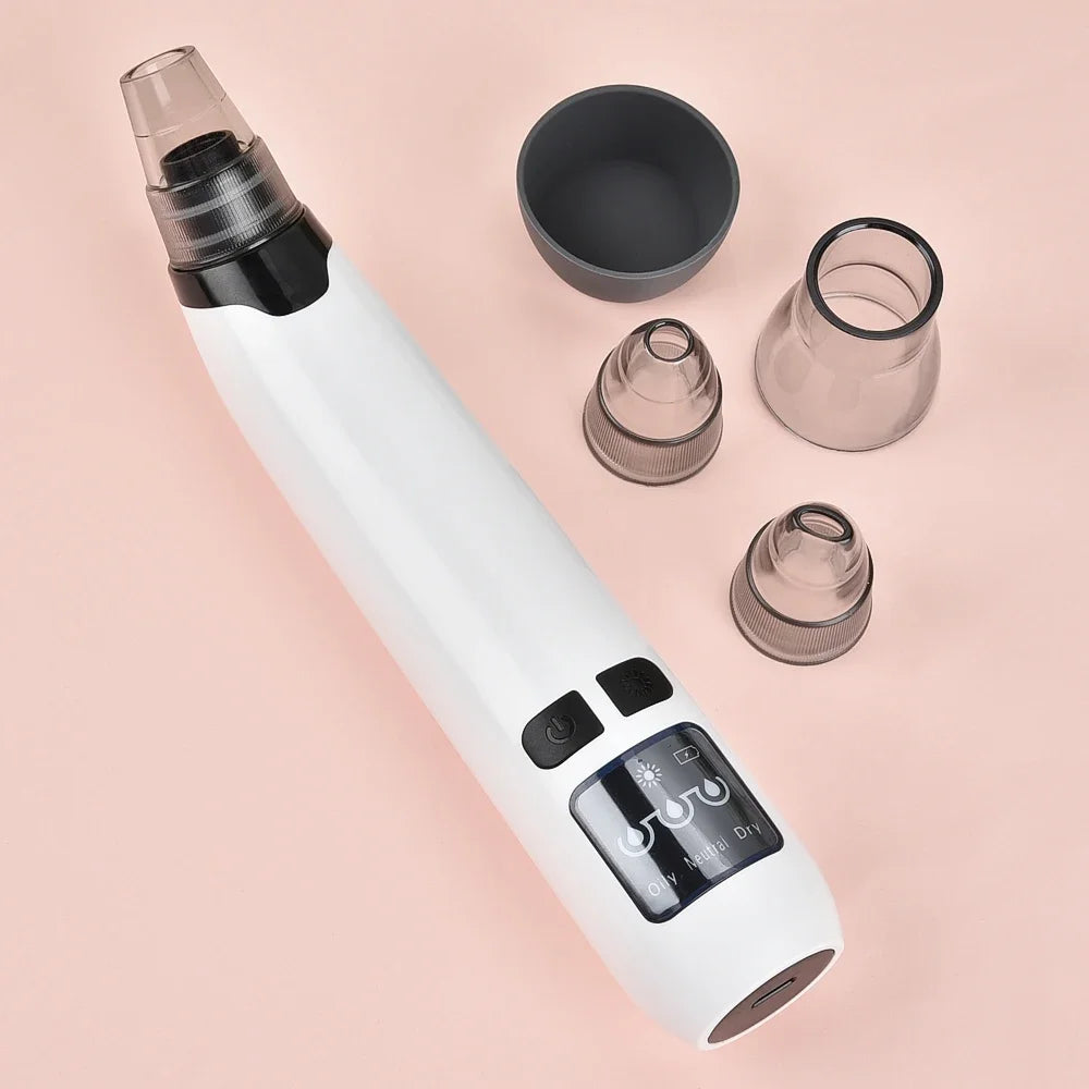 Beauty Electric Blackhead Remover Facial Cleaner Black Point Vacuum Suction Black Head Dots Remover Extractor Skin Care Tools