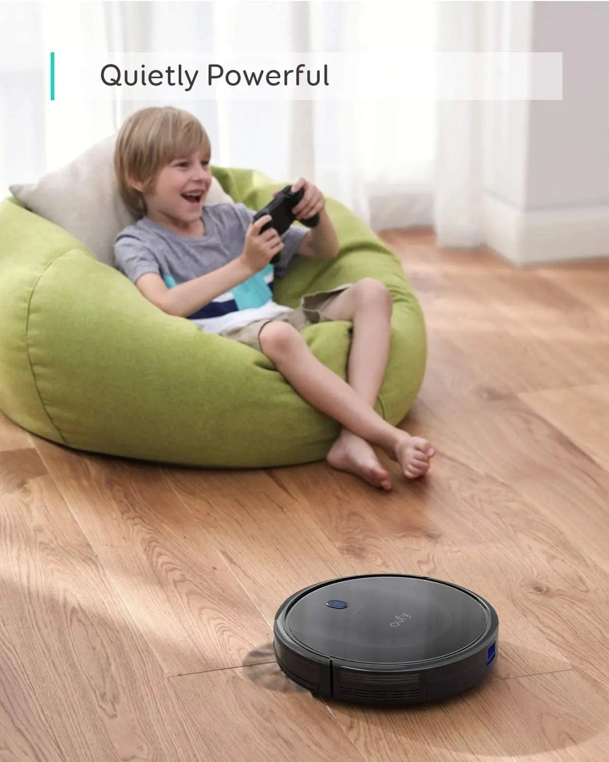 Refurbished eufy Robot Vacuum 11S MAX, Super Thin, Powerful Suction, Quiet, Self-Charging Robotic Vacuum Cleaner