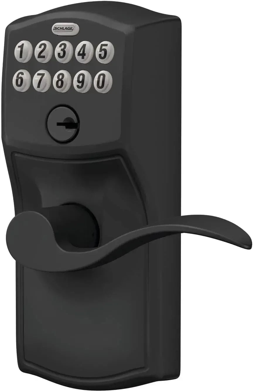 FE595 CAM 622 Acc Keypad Entry with Flex Electronic Lock, Matte Black