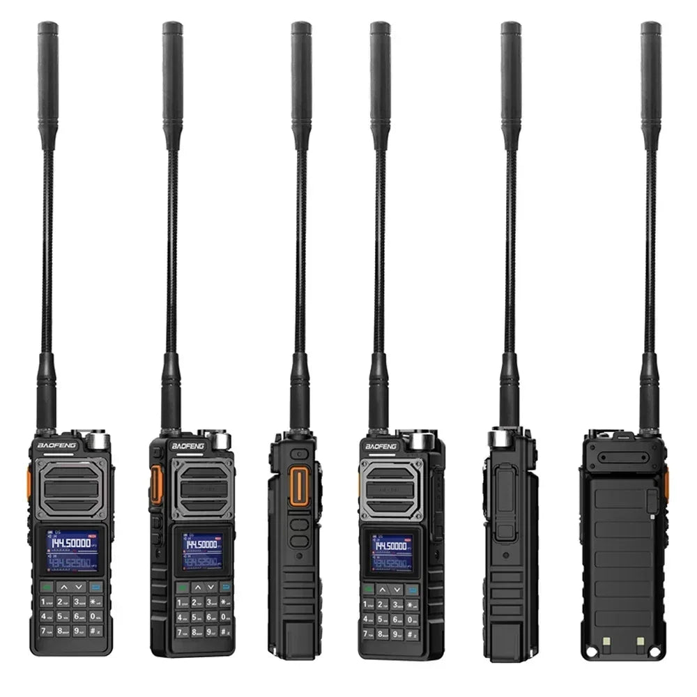For BaoFeng BF-X5 PRO Walkie Talkie Long Range Ham Radio 4-Band Copy Frequency 15W High Powerful Portable USB-C  Way Radios