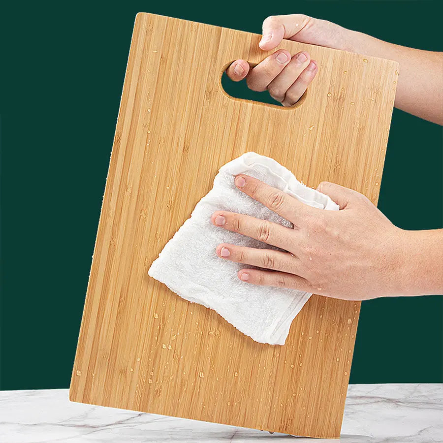 2pcs Cutting Boards for Kitchen - Bamboo Cutting Board Set of 2, Serving Board Set, Thick Chopping Board for Meat, Veggies