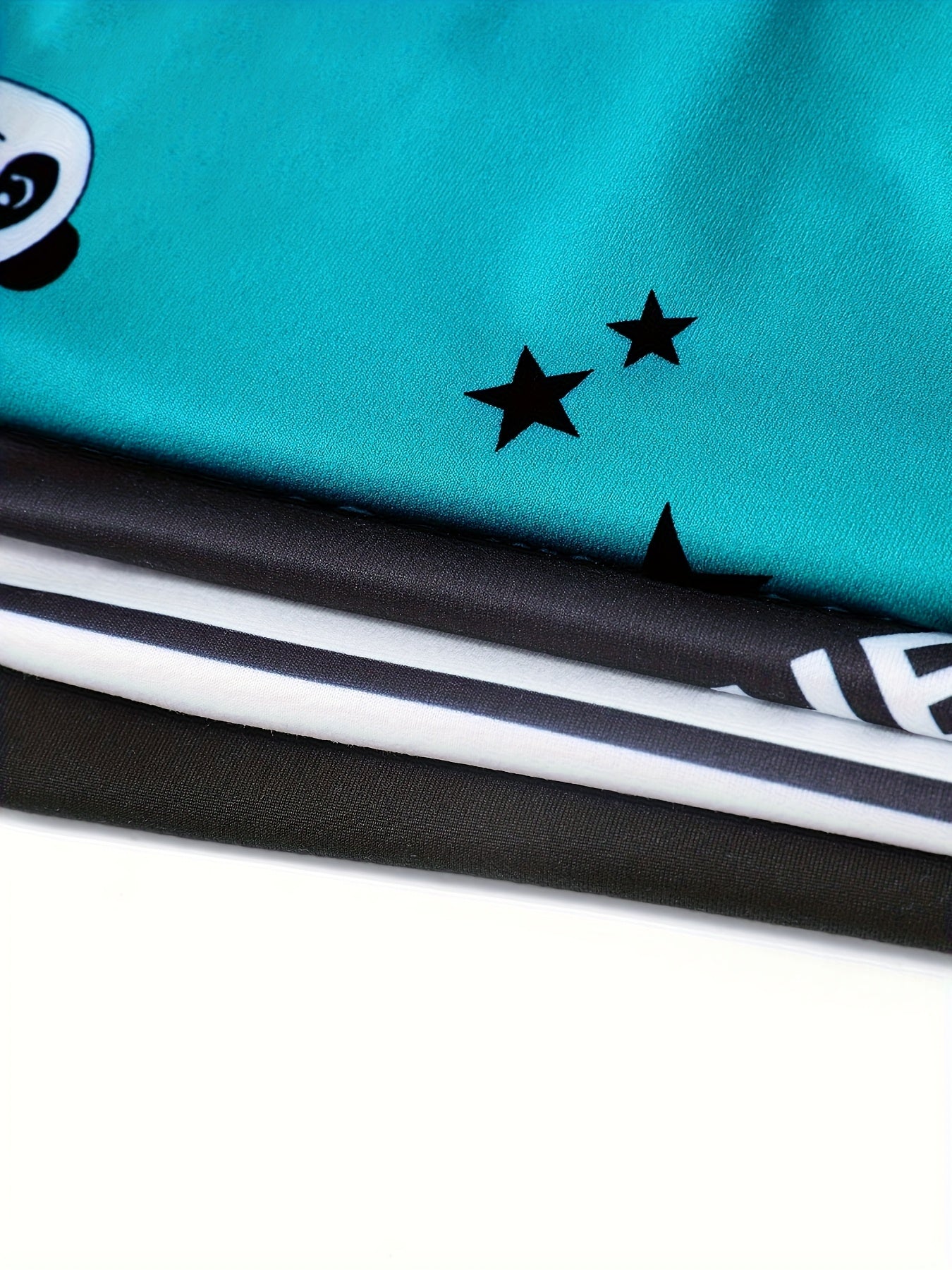 Women'S Large Size Cartoon Printed Home Shorts 4pcs Combination