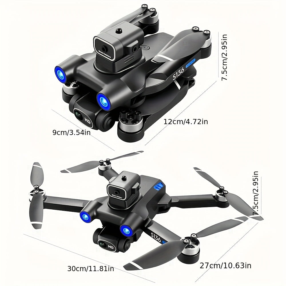 GPS Drone with 4K Camera for Adults Beginner, Ult-Long Flight Time, Optical Flow, 5G Transmission Foldable FPV RC Quadcopter with Brushless Motors, No Obstacle Avoidance, GPS Auto Return Home, Aerial Photography, Recreational
