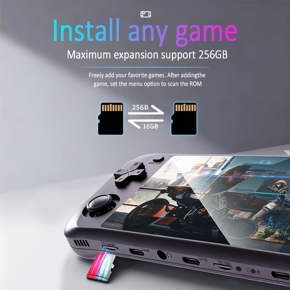 H36S Portable Game Console, 3.5" Open-Source Gaming Device - 3000mAh Long Battery Life, USB-C Charging & Large Storage, Portable Video Game Player, Retro Handheld Game Console, Handheld Gaming Device, Portable Gaming Console,