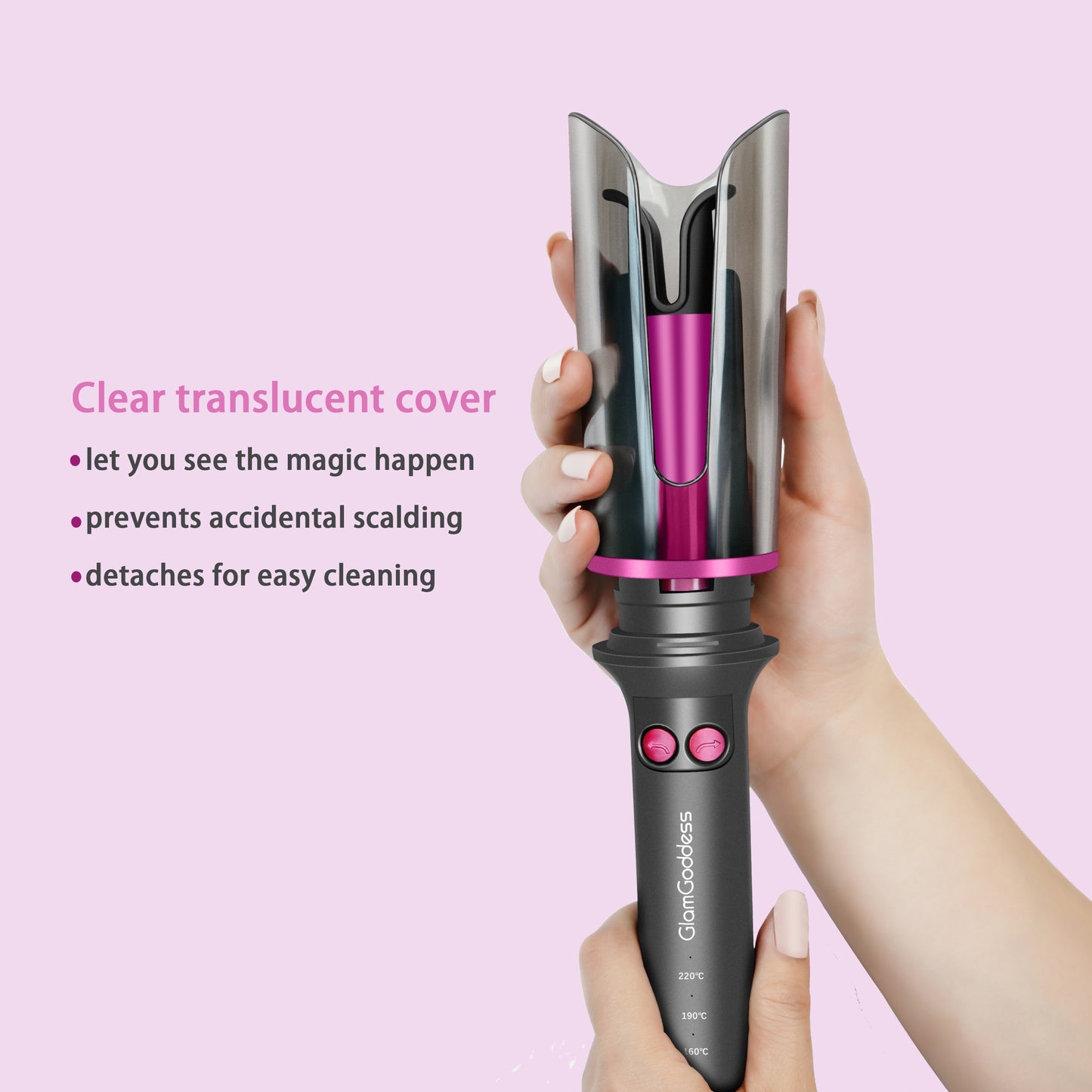 Automatic Curling Iron - 1 Piece Electric Rotating Hair Curler With Anti-Tangle & Anti-Scald Design, Portable Heated Hair Curling Roller For Women, Mother's Day, Birthday And Christmas Gifts