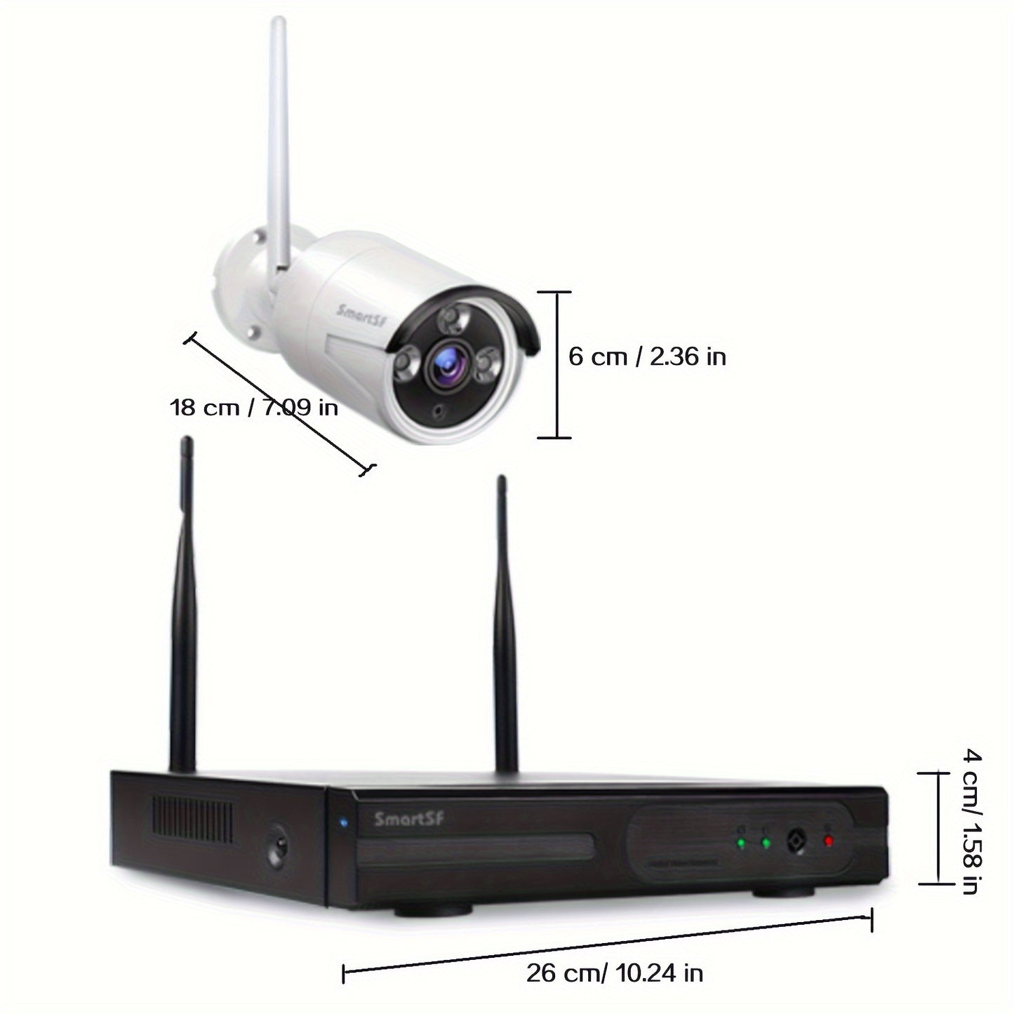Bullet Security  System Outdoor Wireless Audio Wifi Home CCTV 5MP 8CH NVR