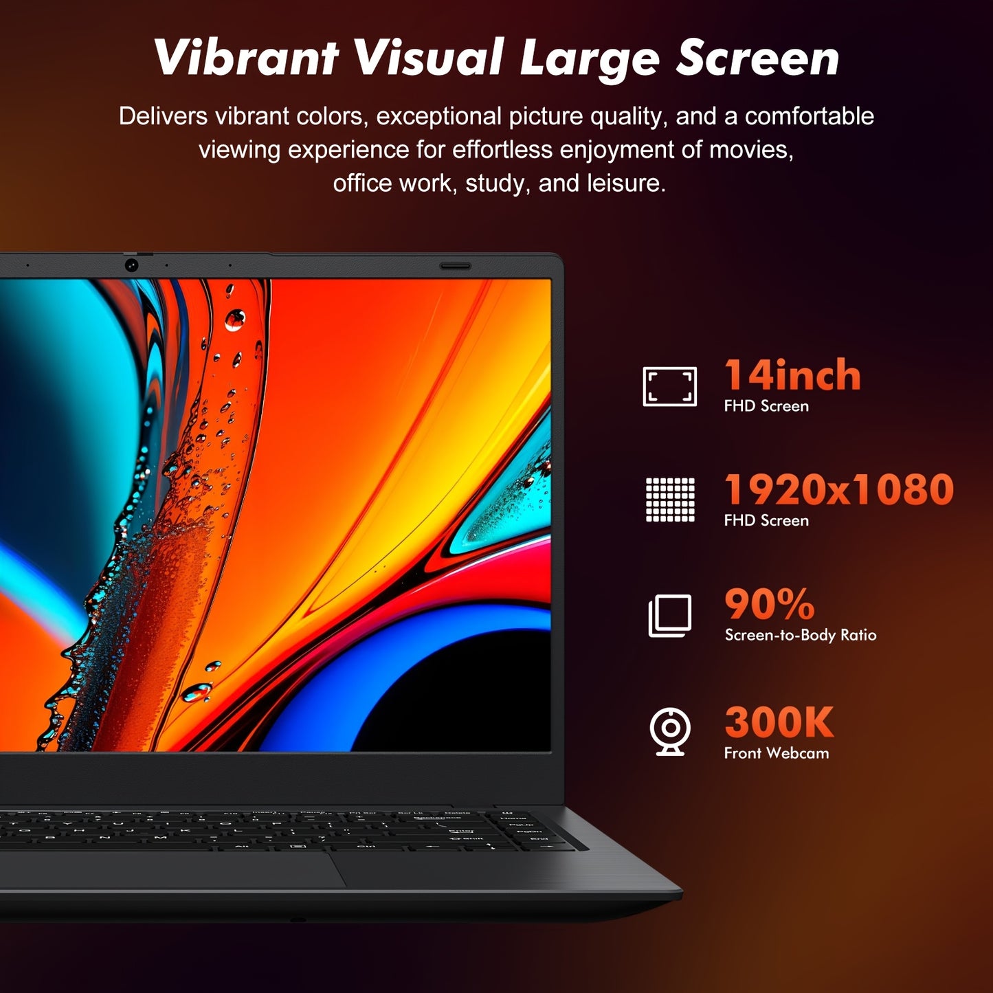 Fangzheng 14 Inch Ultra-thin Lightweight Laptop | Equipped with Pentium 6500Y Processor, 16GB RAM SO-DIMM*2, 256GB SSD, Supports Dual Screen 4K, Stereo Four Speakers, TYPE-C Charging with PD Fast Charging, Rich USB Interfaces