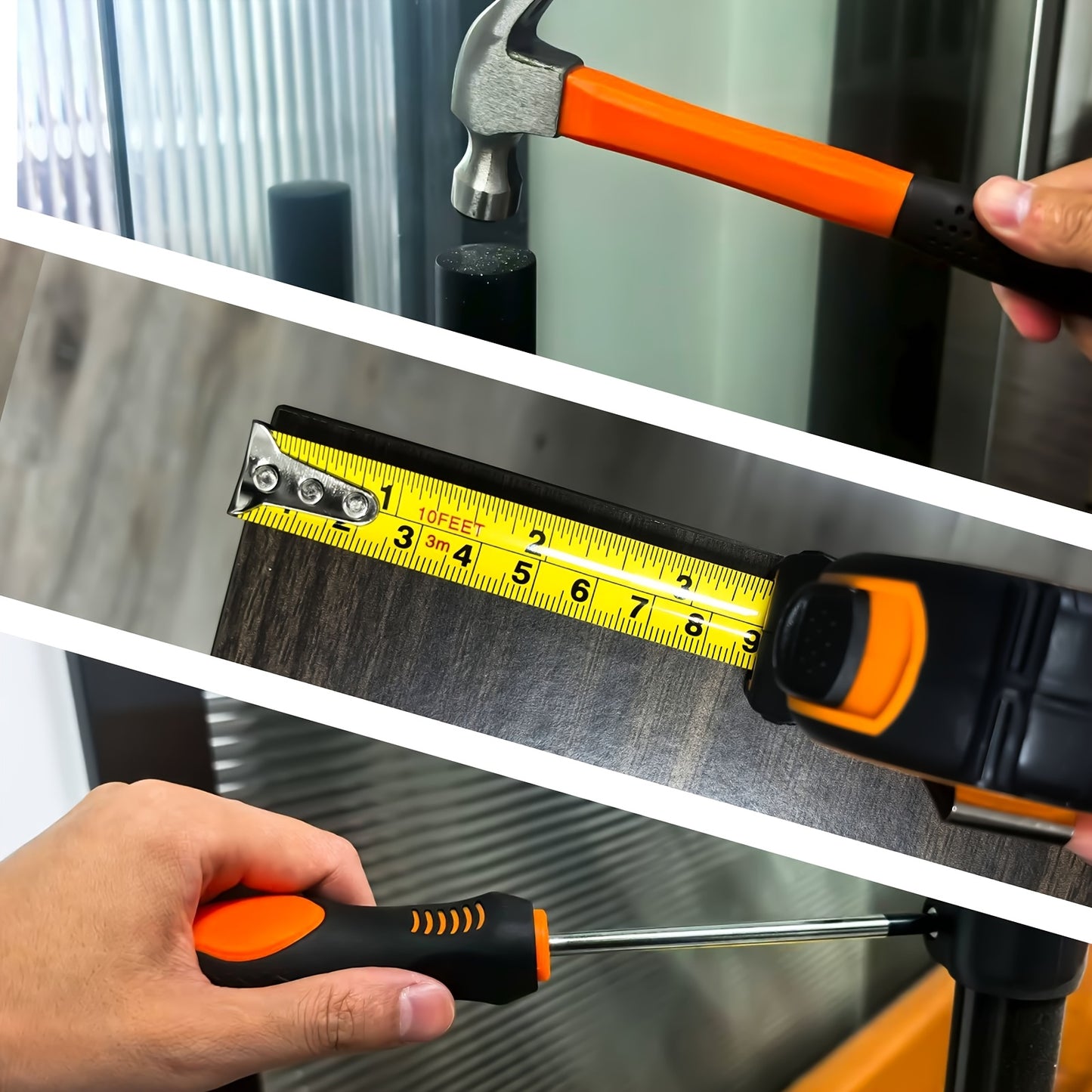 58pcs Tool, Socket Wrench Auto Repair Tool Kit, General Household Hand Tools for DIY and Quick Repairs, Home Maintenance, Car Mechanics, with Plastic Toolbox Storage Case, Portable Complete Repair Tool Box