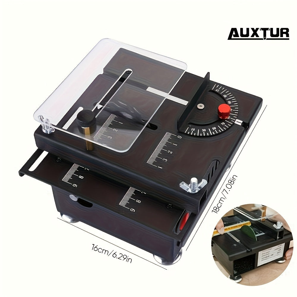 [AUXTUR Mini Table Saw] AUXTUR Mini Table Saw | Multifunctional All-In-One Machine | 7-Level Speed Adjustable, 110pcs for Cutting, Sanding, Carving, Drilling Metal Wood Plastic Acrylic | Best Gift for Father's Day & Christmas