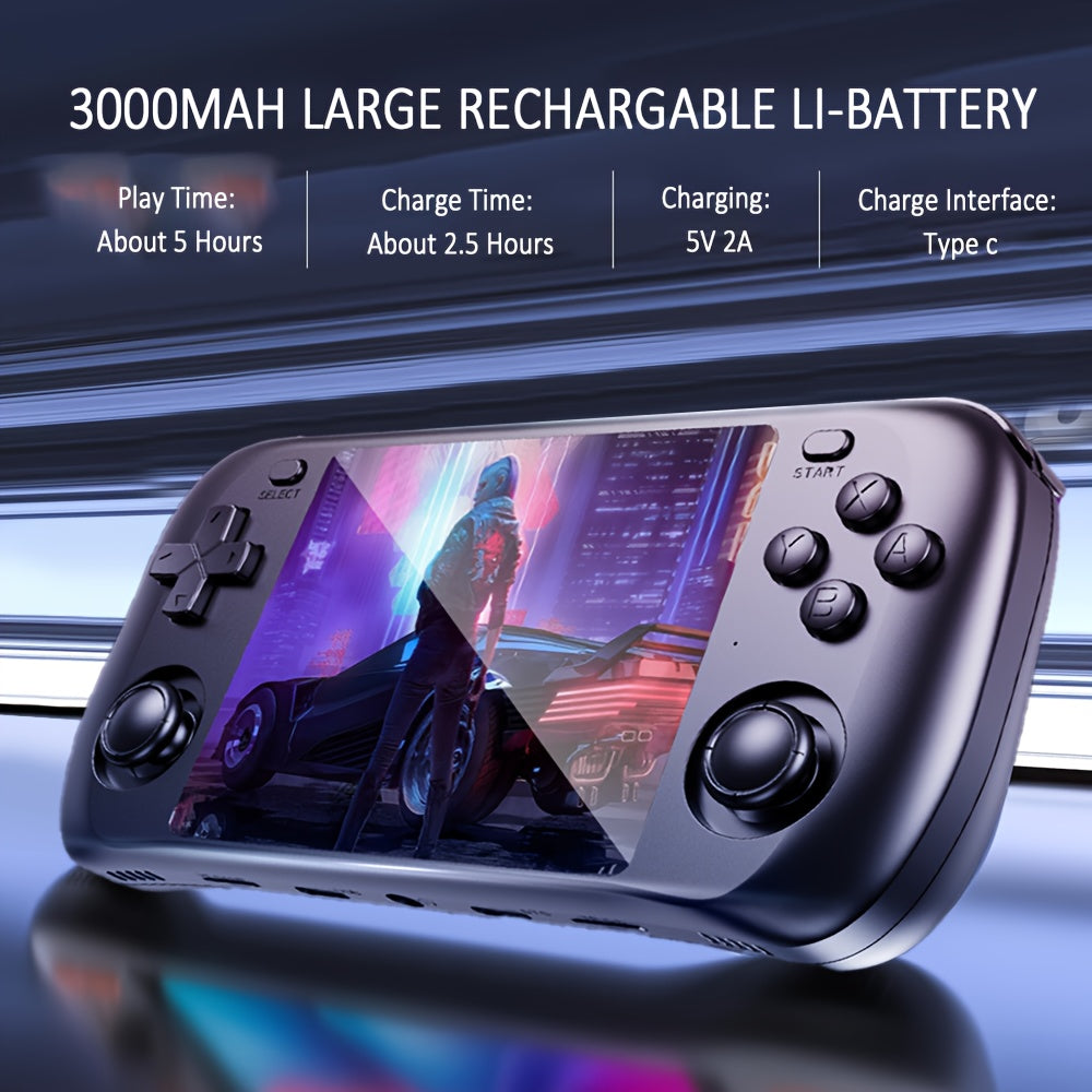 H36S Portable Game Console, 3.5" Open-Source Gaming Device - 3000mAh Long Battery Life, USB-C Charging & Large Storage, Portable Video Game Player, Retro Handheld Game Console, Handheld Gaming Device, Portable Gaming Console,