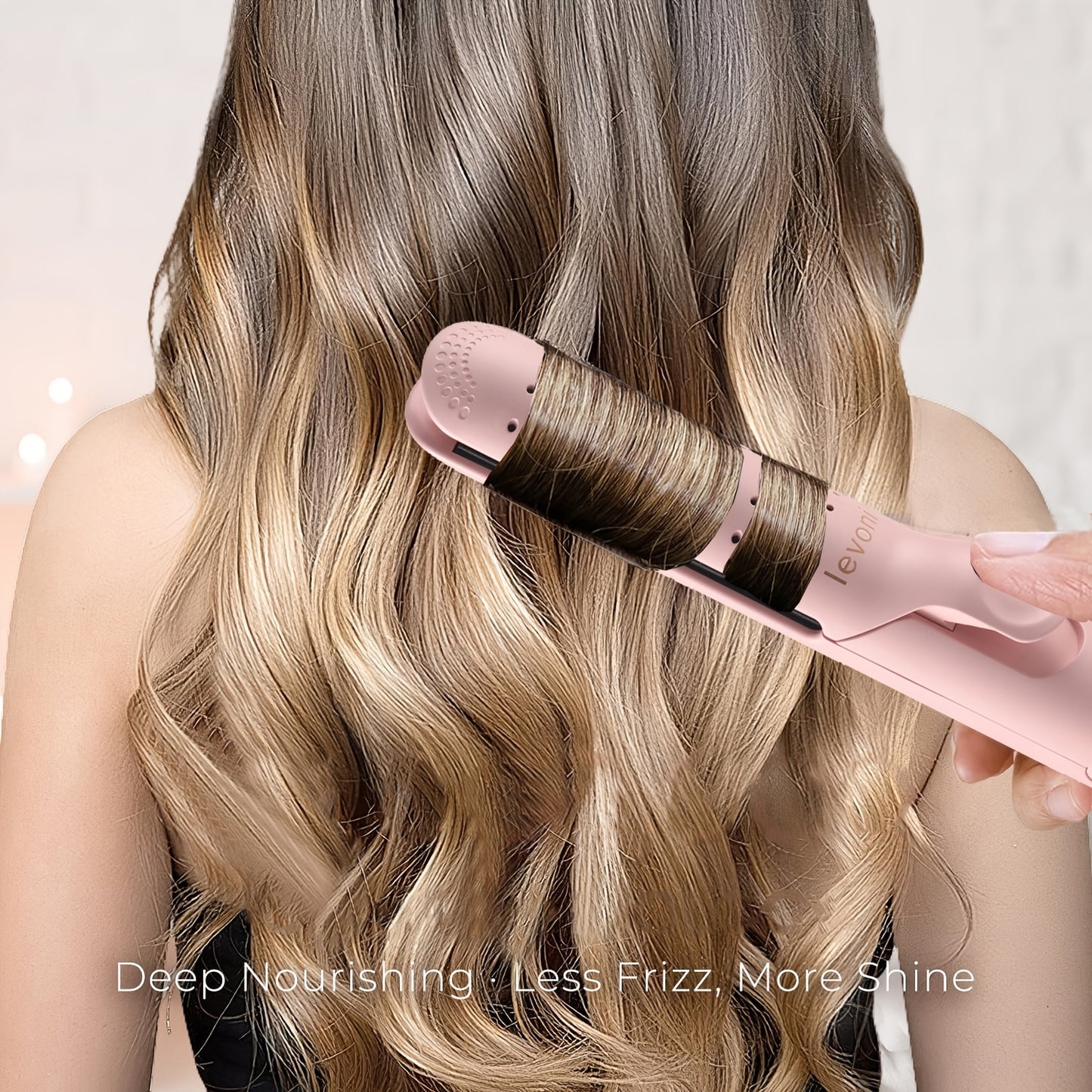 Cool Airflow Styler, 2-In-1 Hair Straightener & Curling Iron with LCD Display