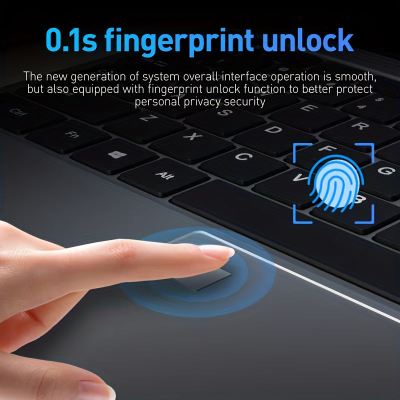 15.6-Inch Slim Notebook Featuring An Intel N5095 Quad-Core Processor with A Maximum Frequency Of 2.9GHz, 32GB DDR4 Dual-Channel RAM, 1TB M.2 High-Capacity SSD, 1920x1080P HD Display with IPS Panel, 5G Wi-Fi Support, USB 3.0 A