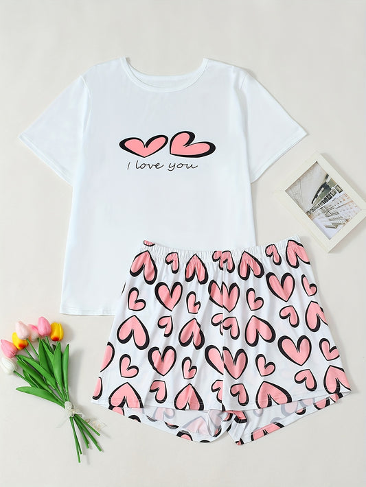 Three Piece Set Of Spring And Summer Women's T-shirt Loose Fit Korean Casual Short Sleeved Shorts Set Top Versatile Can Be Worn Outside Plus Size Home Suit Set, Three Sets Of Combination