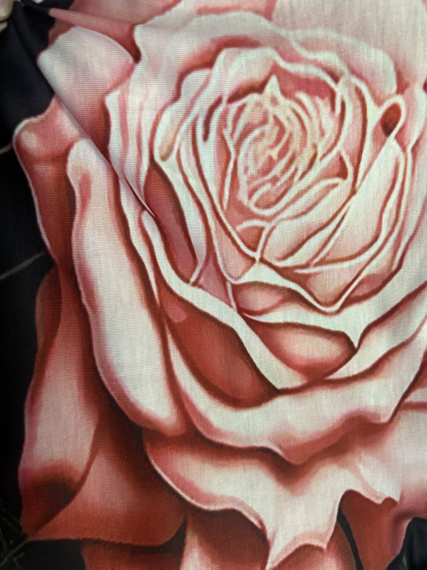 Plus Size - Women'S Gothic Skull & Rose Print T-Shirt - Off-Shoulder, Loose Fit, Short Sleeve, Dark Pink With Black Spider Web & Lace Detailing, Casual Summer Top, Relaxed Fit Tee | Unique Print Top | Digital Print Fabric