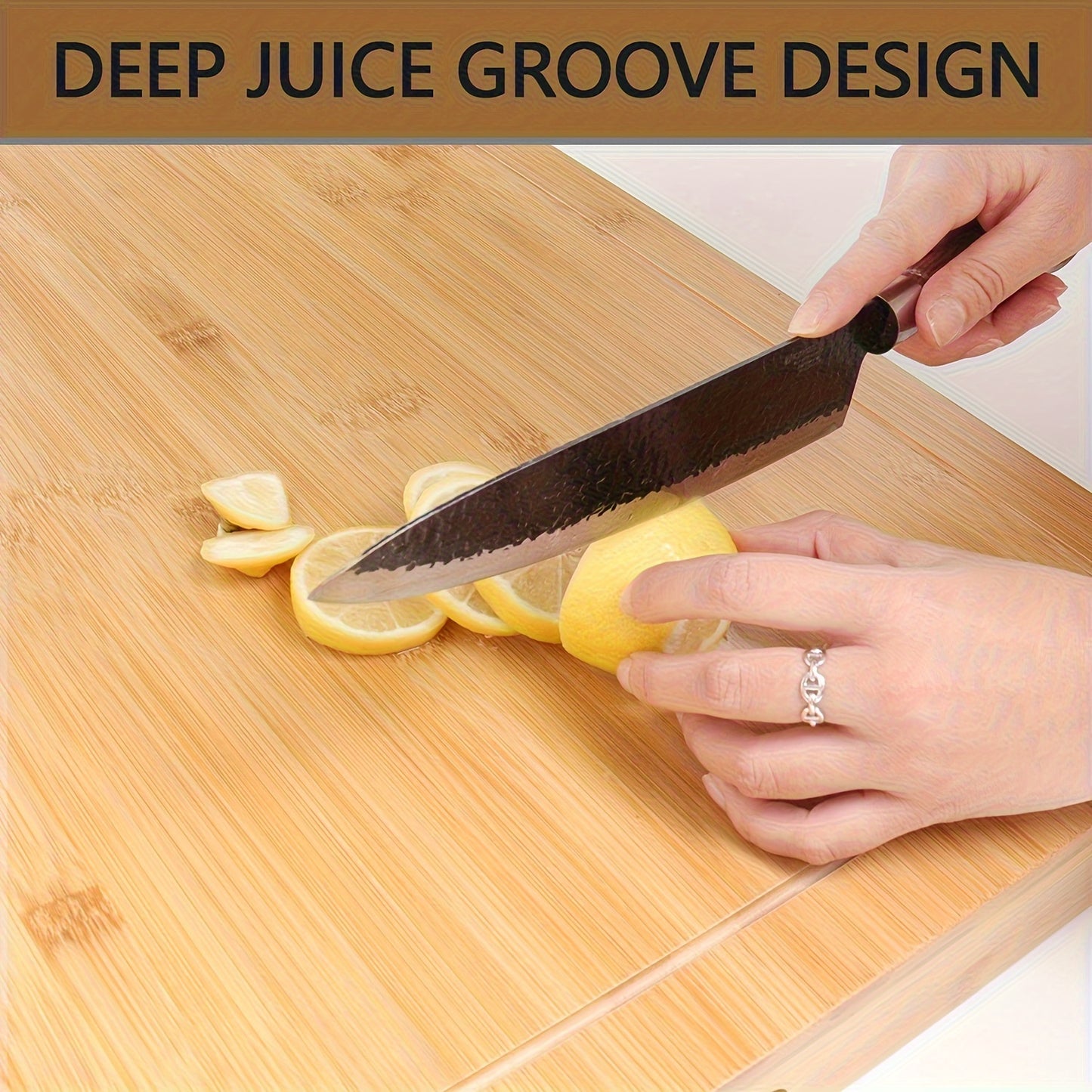 Bamboo Stove Top Cover For Electric Stoves, Cutting Board With Handles, Noodle Board, RV Cookware, Reusable Board With Juice Grooves, Kitchen Gadget For Restaurants, Decorative Trays