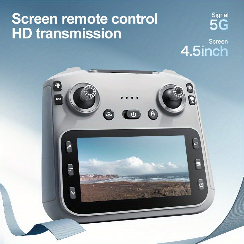 4K Camera GPS Drone, 1200-Meter Flight Range 200-Meter Flight Altitude Optical Hover Positioning, Automatic Return-to-Home at Low Battery One-Touch GPS Return-to-Home Function, Supports Cargo Airdrop Capability, Equipped with