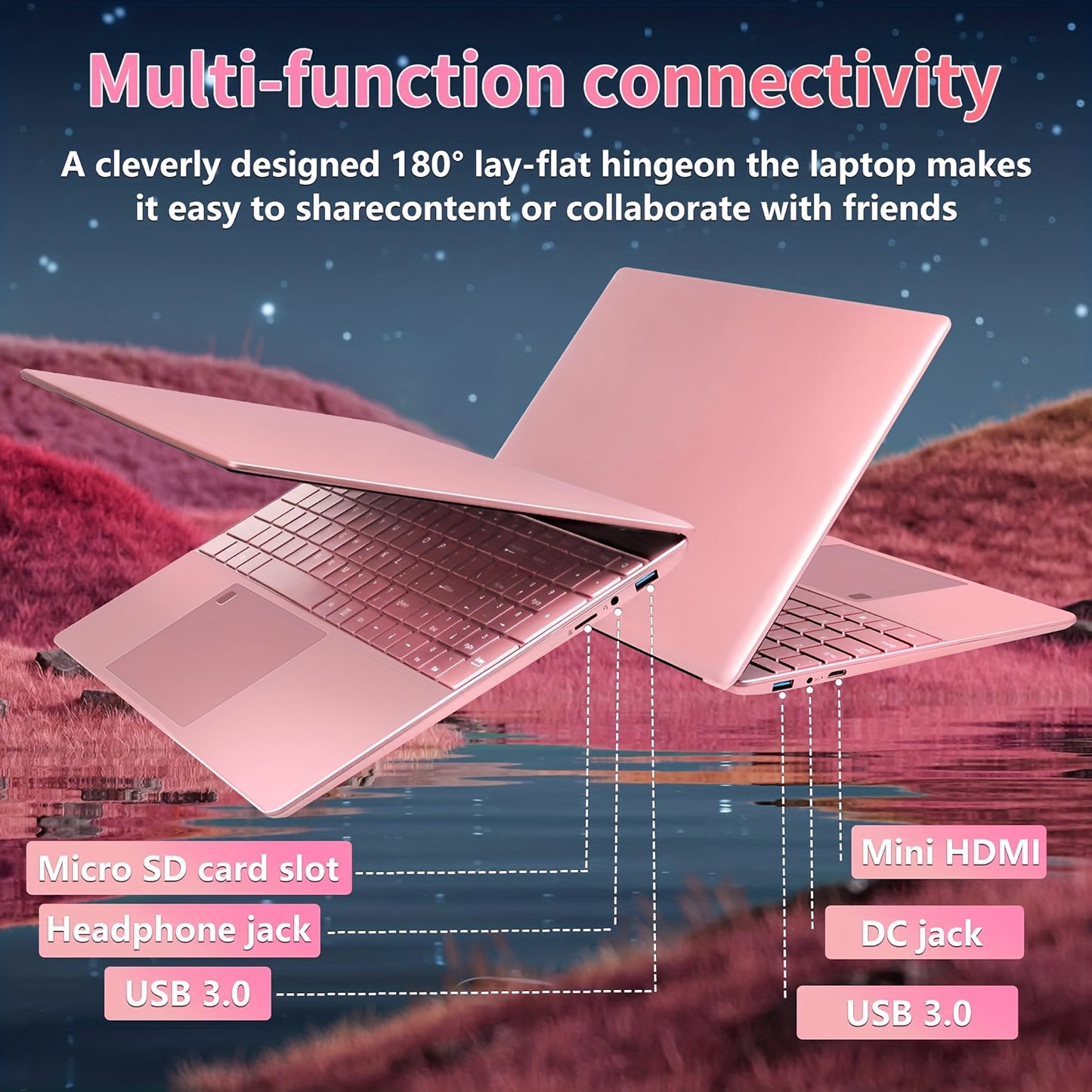 15.6-Inch Slim Notebook Featuring An Intel N5095 Quad-Core Processor with A Maximum Frequency Of 2.9GHz, 32GB DDR4 Dual-Channel RAM, 1TB M.2 High-Capacity SSD, 1920x1080P HD Display with IPS Panel, 5G Wi-Fi Support, USB 3.0 A