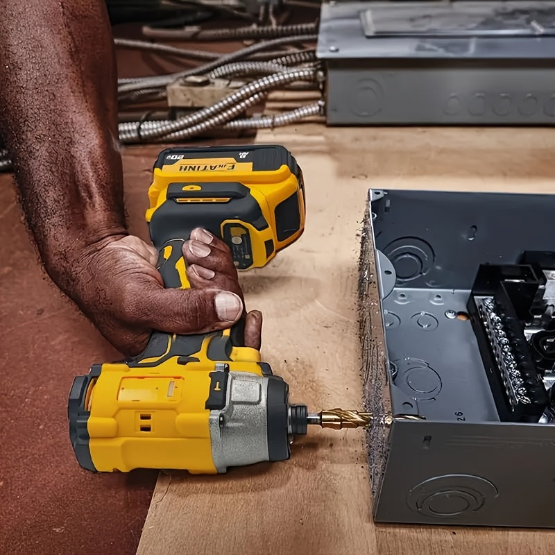 Suitable For DEWALT 20V Cordless Drill And Impact Driver Combo Kit, Includes 2 Batteries And Charger. Ideal For Home Improvement And Car Repair. A Great Gift For Men, Perfect For Christmas And Other Holidays.