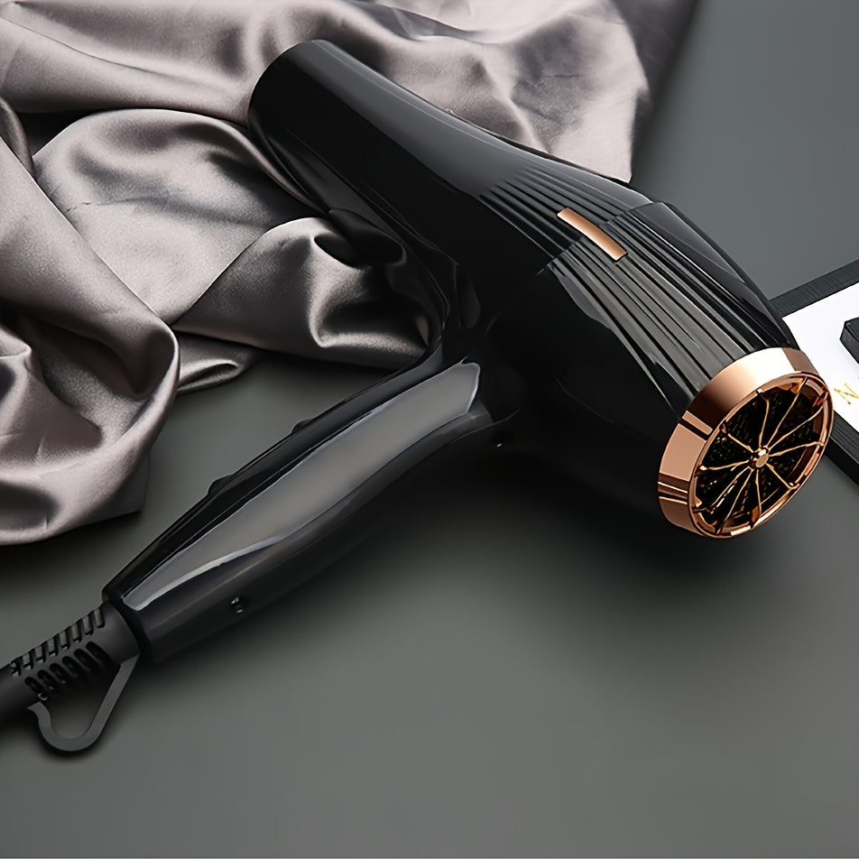 Morfone Hair Dryer Set, 12pcs Black And Golden Hair Care Tools, Multi-Speed Adjustable Blow Drying Hair Styling And Curling Comb, for Home Salon Dorm Room, Ideal Halloween Gifts