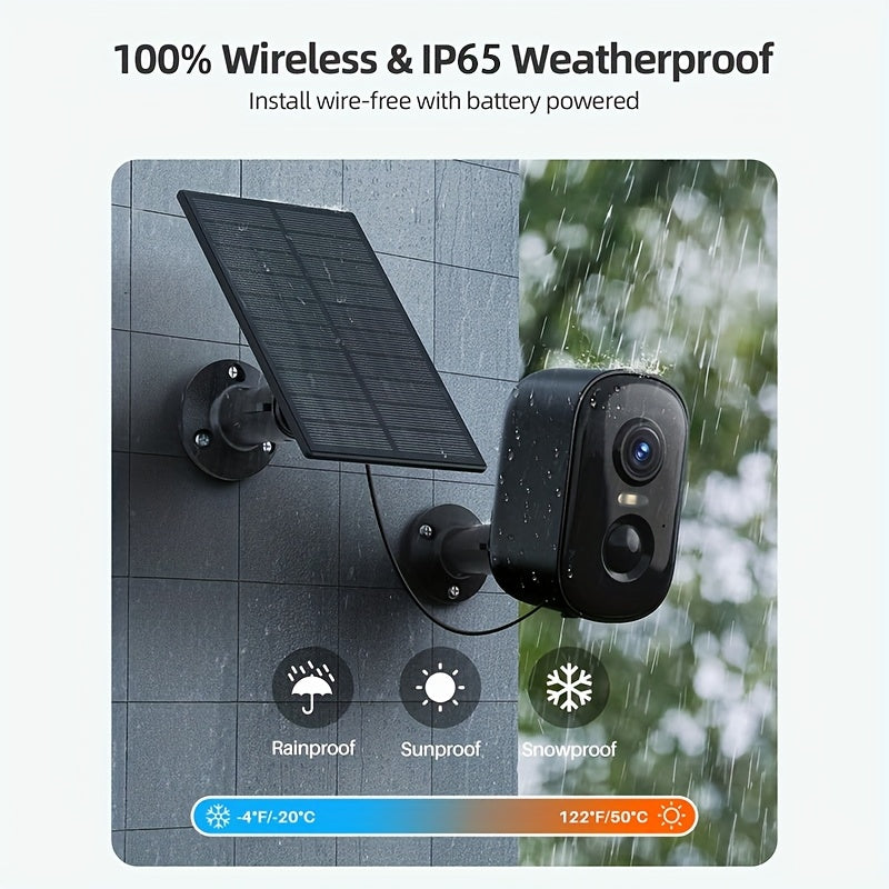 Halloween Special Offer! Wesecuu Solar Camera Security Cameras Wireless Outdoor Indoor for Home Security Camera, Supports 5G&2, 4Ghz Wifi, Smart Phone App Surveillance Camera System Outside, Pet Camera Cat Dog with Audio And