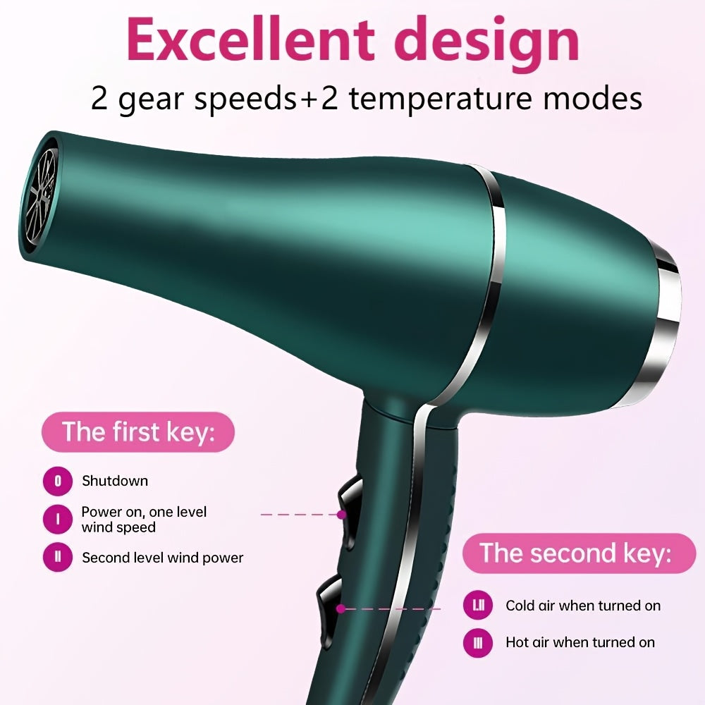 Morfone Hair Dryer Set, 12pcs Black And Golden Hair Care Tools, Multi-Speed Adjustable Blow Drying Hair Styling And Curling Comb, for Home Salon Dorm Room, Ideal Halloween Gifts