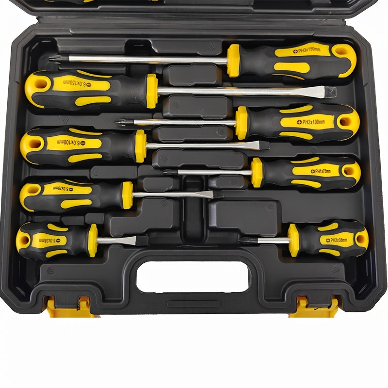 42 Piece Chrome Vanadium Steel Magnetic Screwdriver Set, With Housing, Slotted Cross Hexagonal Drill Bit, Precision Screwdriver Shaft Set, Professional And Durable Maintenance Tool Set