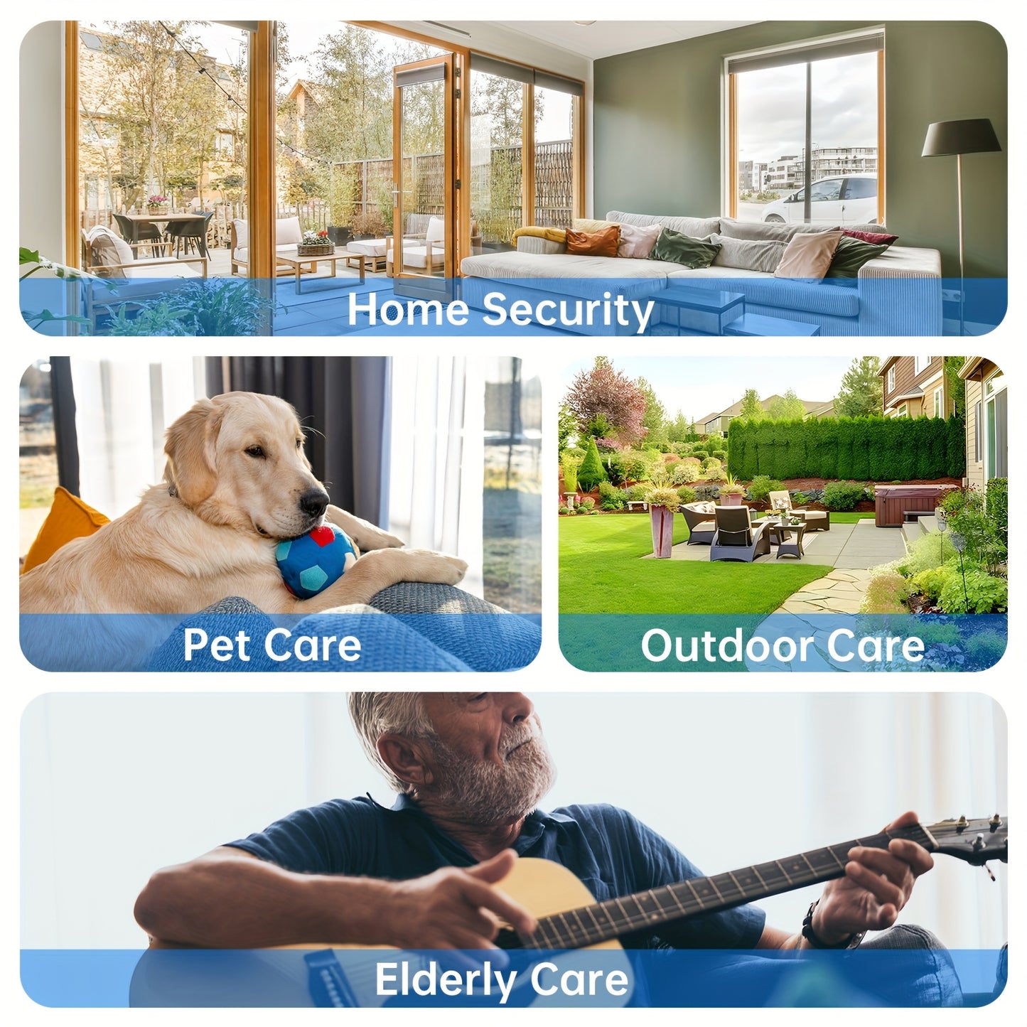 Halloween Special Offer! Wesecuu Solar Camera Security Cameras Wireless Outdoor Indoor for Home Security Camera, Supports 5G&2, 4Ghz Wifi, Smart Phone App Surveillance Camera System Outside, Pet Camera Cat Dog with Audio And