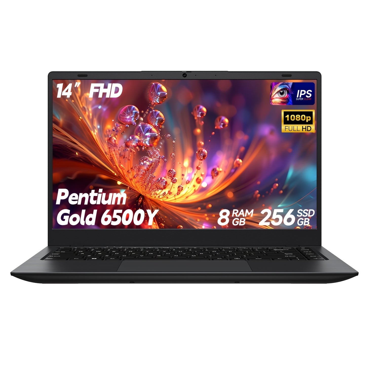Fangzheng 14 Inch Ultra-thin Lightweight Laptop | Equipped with Pentium 6500Y Processor, 16GB RAM SO-DIMM*2, 256GB SSD, Supports Dual Screen 4K, Stereo Four Speakers, TYPE-C Charging with PD Fast Charging, Rich USB Interfaces