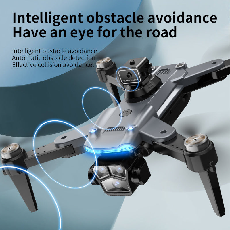 8K HD Dual Camera Foldable Remote-Controlled Drone 4.5-inch Large Screen Flagship-Grade Brushless Motor GPS Positioning Gesture Control Professional Aerial Photography, 360° All-Directional Obstacle Avoidance | Travel & Outd