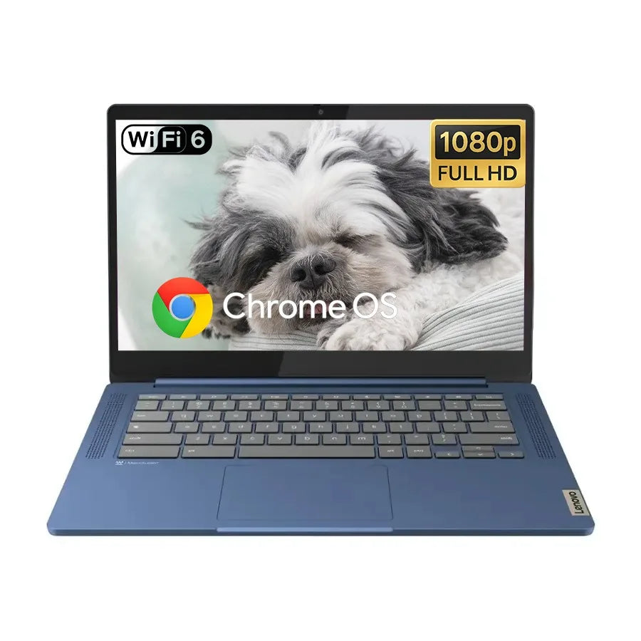 Lenovo IdeaPad Slim 3 14'' Full HD Chromebook,MediaTek Kompanio 520,4GB RAM,320GB Storage(64GB eMMC+256GB SD Card),Chrome OS