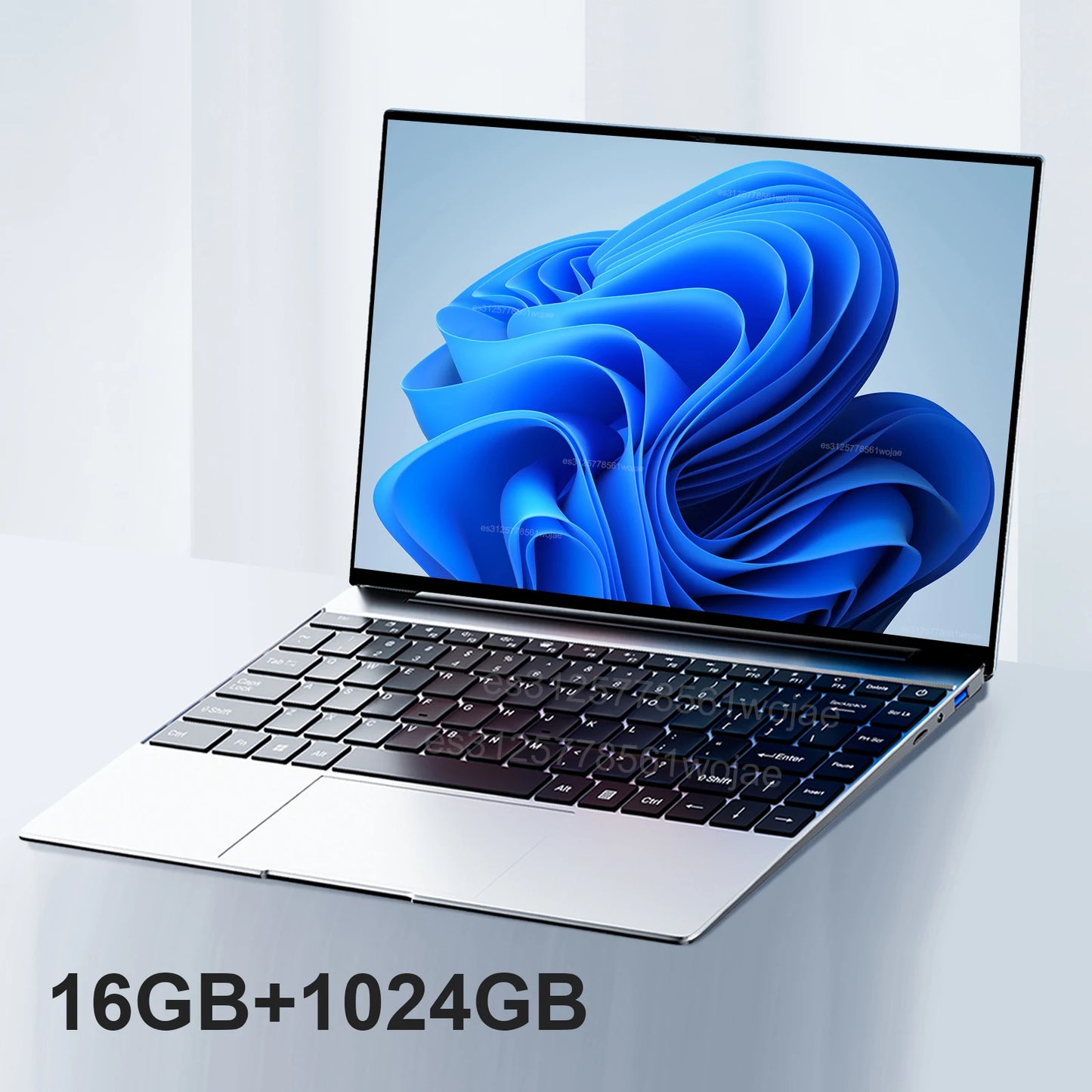 LENO 14.1"Ultra Slim Laptop 16GB RAM 2TB SSD Intel N3700 Windows 11 Notebook Gamer 1920*1080 HD Display Office Study Computer PC