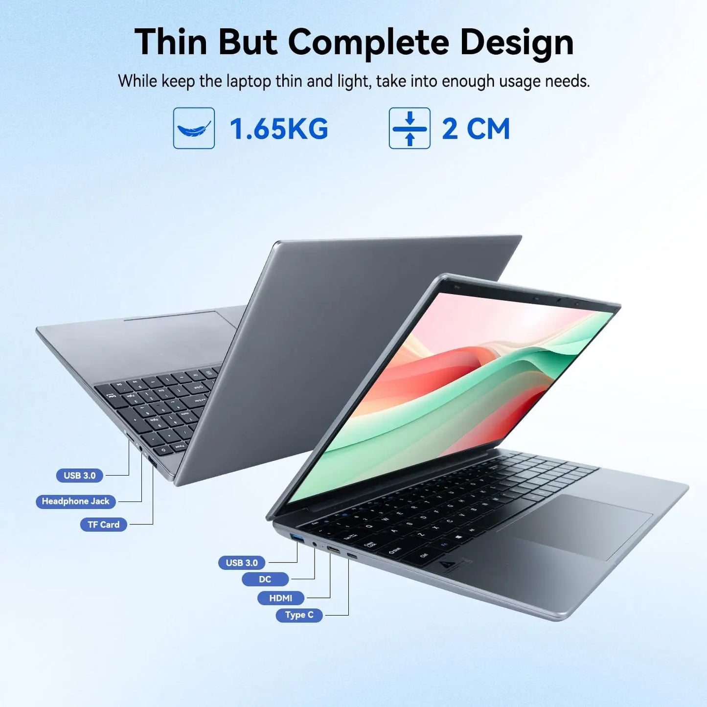 Notebook 15.6 Inch Laptop Windows 11 1366 * 768 Cheap Portable Intel Celeron N5095 Quad-Core Processors Laptop 8 RAM 256GB ROM