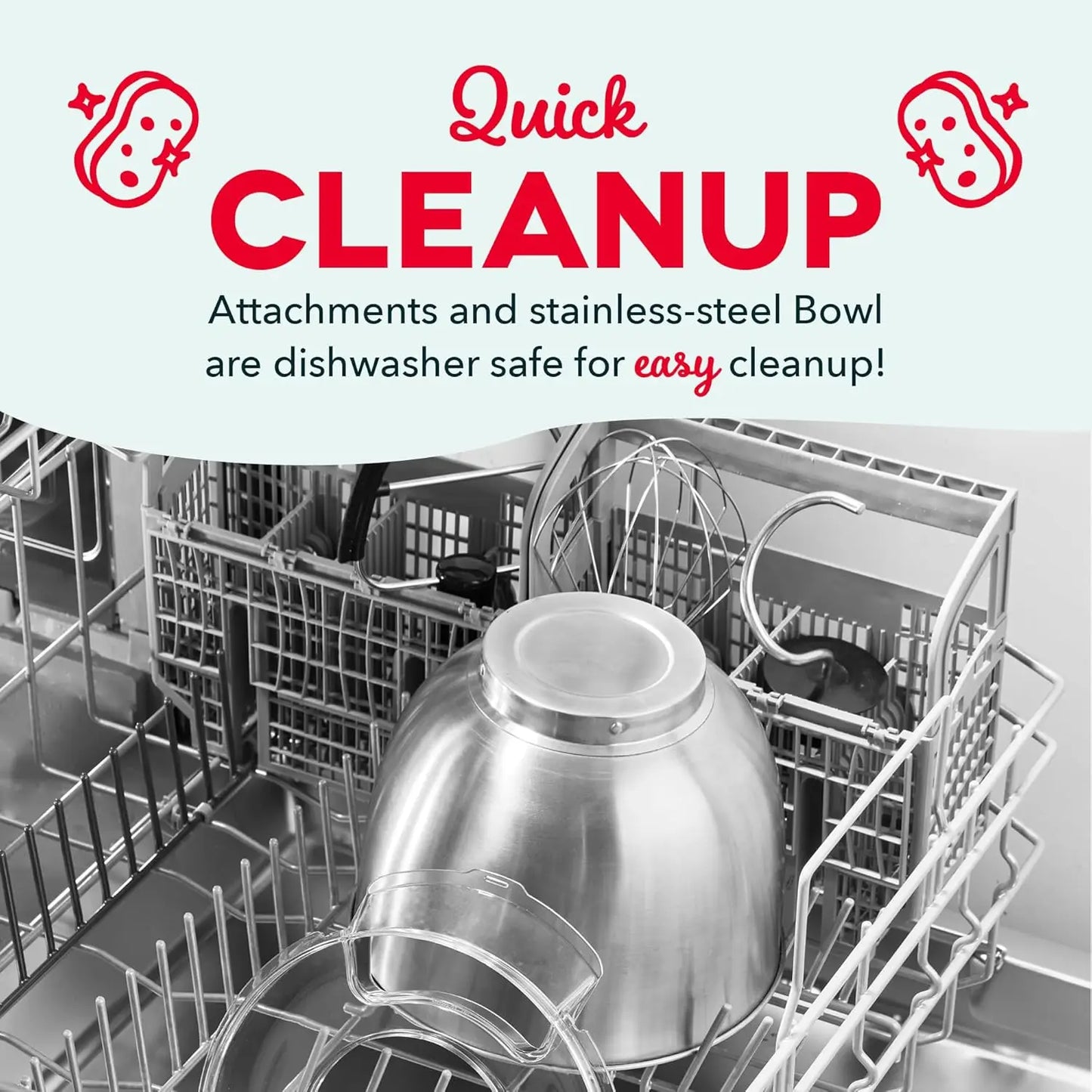 KitchenAid 12-Speed Tilt-Head Stand Mixer 3.5 Quart Cream with Paddle Dough Hook & Whisk Attachments for Home Use