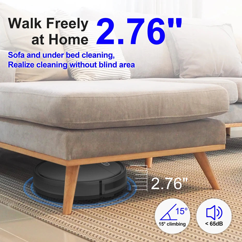 Vastorm E3 plus 3-in-1 Robot Vacuum Cleaner with Automatic Mop Self-Charging Strong Suction for Home Carpet Pet Hair Cleaning