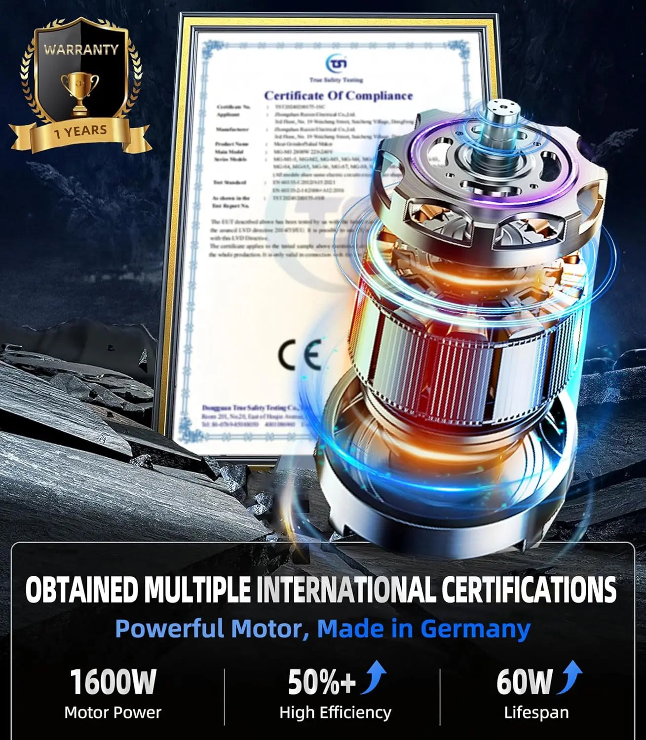 Smoothie Blender: [1600W German Motor][8-Tip Upgraded Blades][15 Speed Control] Professional Blenders for Kitchen Smoothies Juic