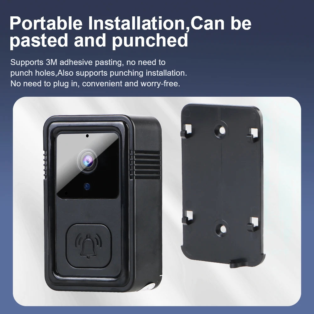 Intercom Voice Change Video Doorbell Smart Home Security HD Door Bell WIFI For Home Secure Two Way Night Vision Camera Wireless