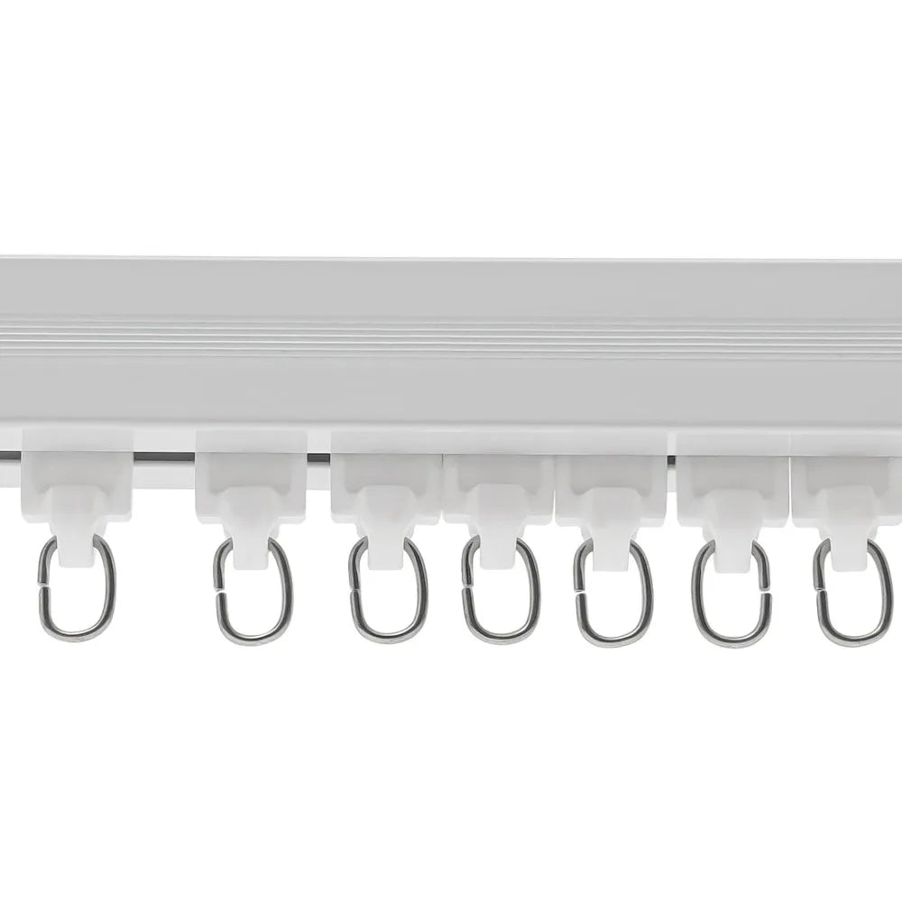 Smart Curtain Track with Remote Control, Motorized Curtain Rod Smart Electric Drape Track System 88.18lbs Capacity,