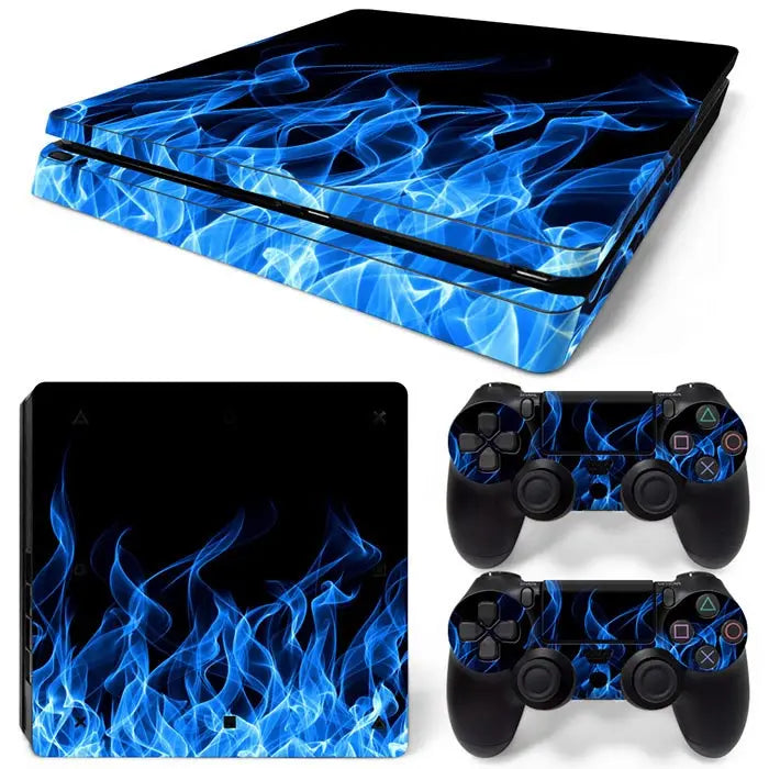 For PS4 Slim Console and 2 Controllers Skin Sticker Geometry Design skin Protective Vinyl Decal Full Set for PS4 skin