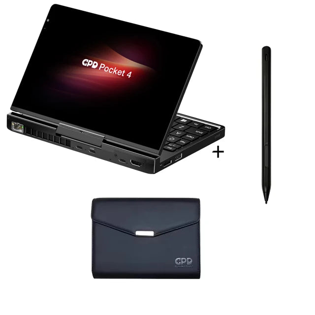 【Hot Sale】GPD Pocket4 2025 Latest AMD AI 9 HX 370/8840U 64GB 2TB NVMe 8.8" 2560×1600 144Hz 2-in-1 Laptop Tablet Palm Size MiniPC