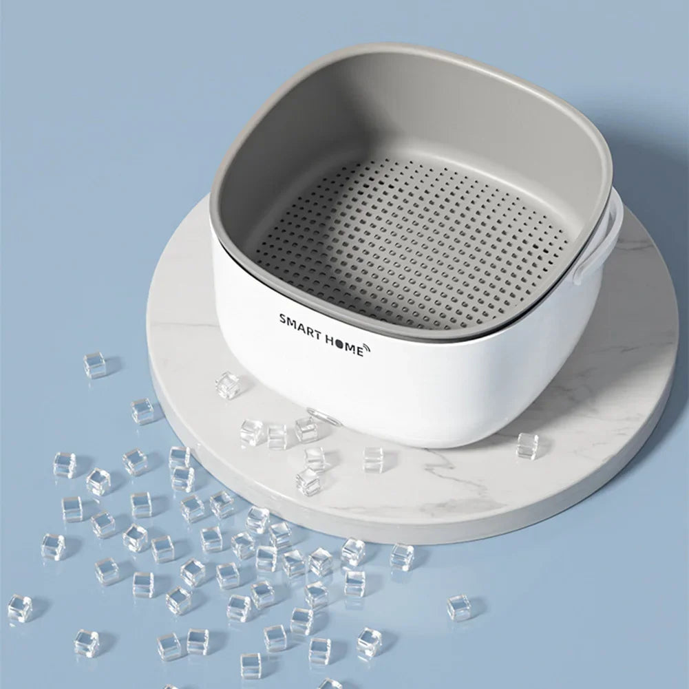 Ultrasound Fruits Cleaning Machine with Handle Food Grains Purifie Basket Household Kitchen Gadgets  Tableware Bottles cocina