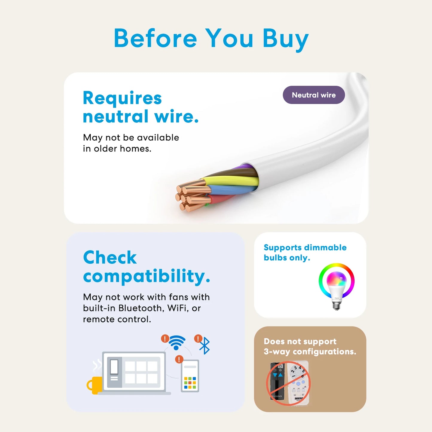 Meross HomeKit WiFi Smart Ceiling Fan Light Wall Switch Dimmer Light Switch Work with Alexa Google SmartThings