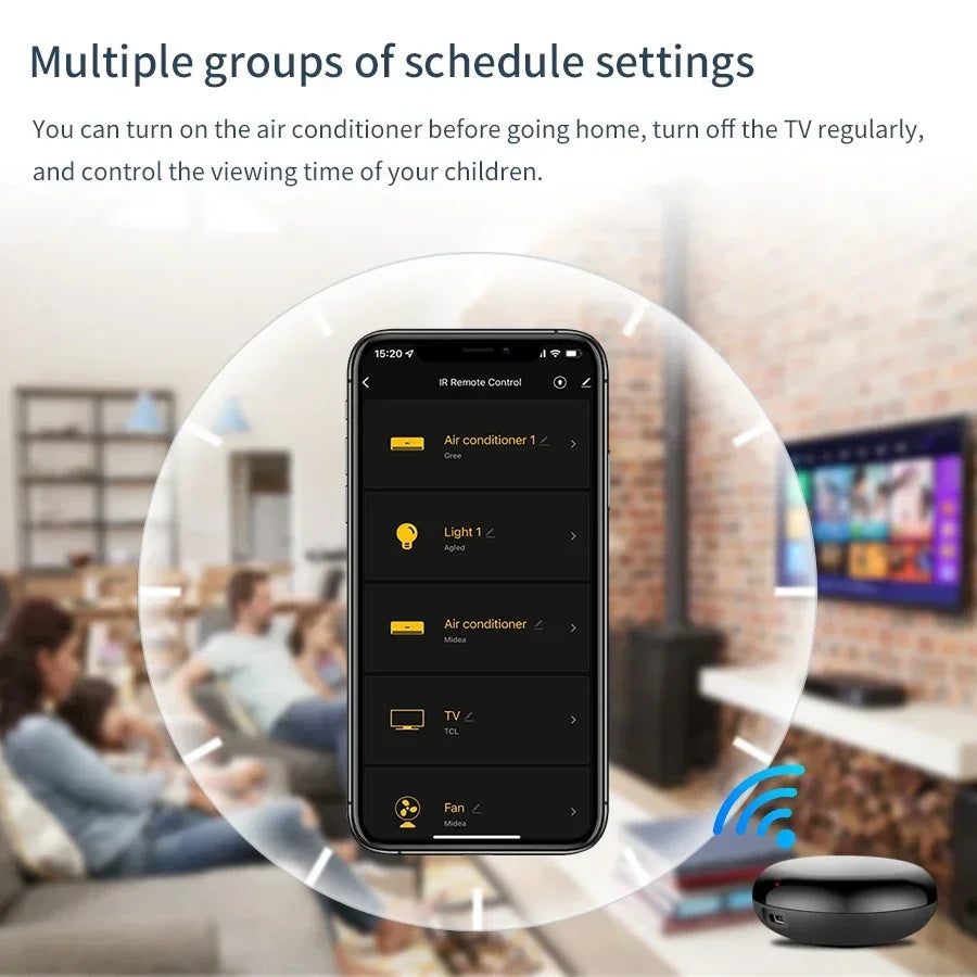 Tuya WiFi Smart Universal IR Remote Control DIY Infrared Remote Control For Air Conditioner TV Via Alexa Google Home Smart Life