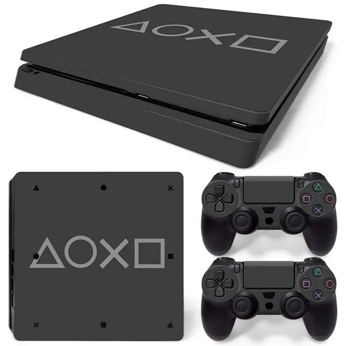 For PS4 Slim Console and 2 Controllers Skin Sticker Geometry Design skin Protective Vinyl Decal Full Set for PS4 skin