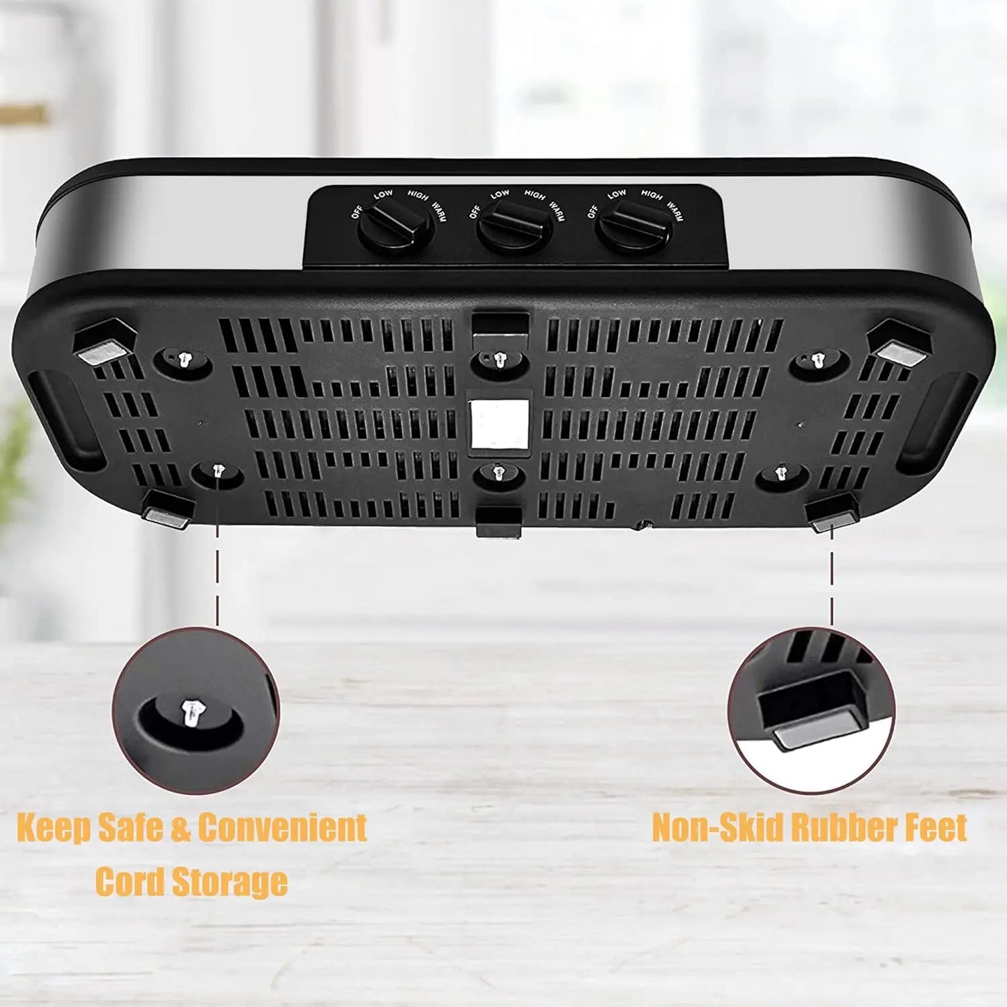 4.5 Quart Stainless Steel Slow Cooker with Transparent Lid Adjustable Temperature Settings for Kitchen Cooking