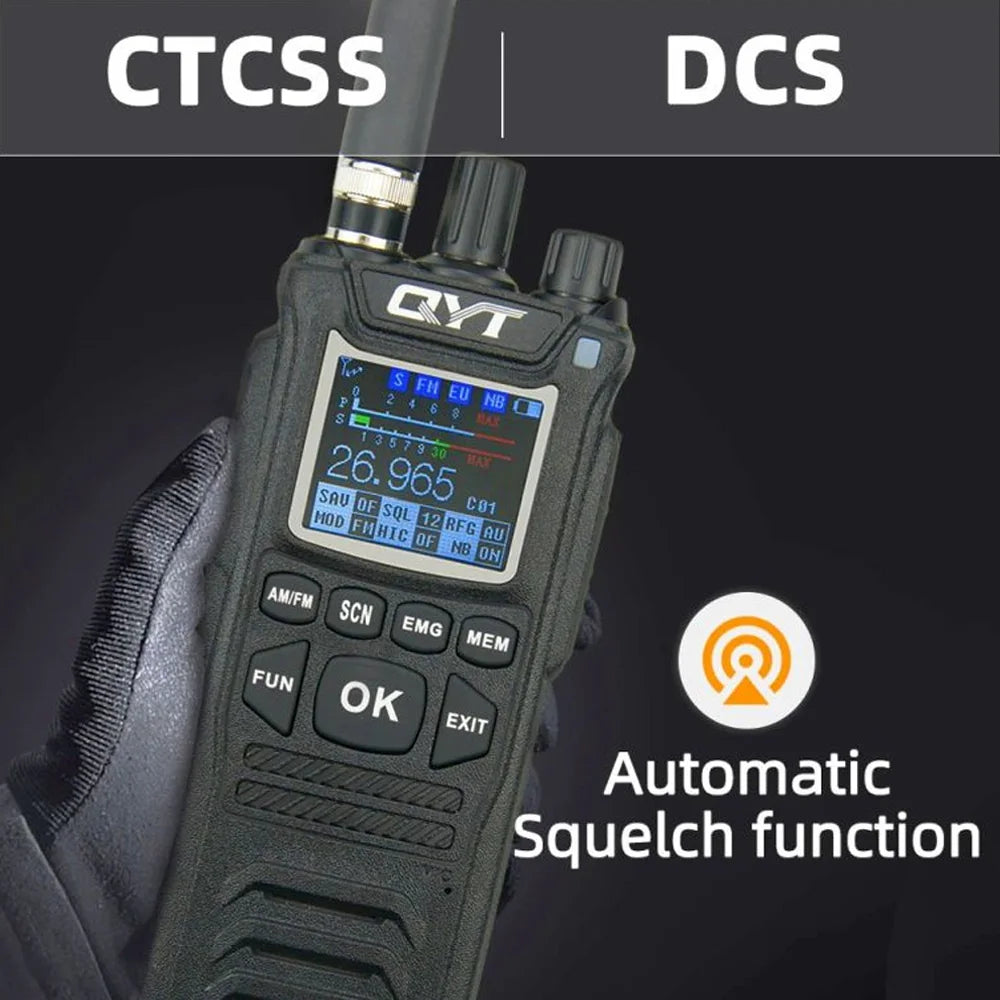 Original CB Radio QYT CB-58  26.965-27.405MHz FM AM Mode Citizen Band Radio 27MHz Handheld Walkie Talkie With 4100mAh CB Radio